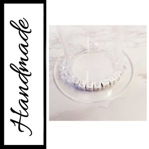"Blessed" Luxury Beaded Word Bracelet